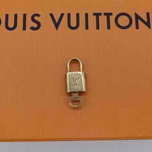 Louis Vuitton Gold/Brass toned Lock & Key #303